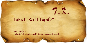 Tokai Kalliopé névjegykártya